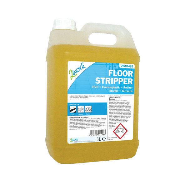 2Work Floor Stripper Non-Rinse formula 5 Litre Bulk Bottle 2W04498 2W04498