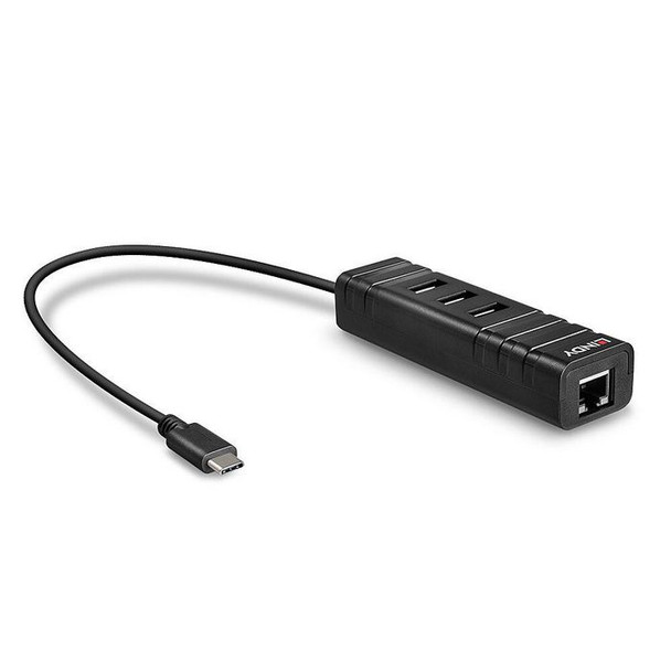 Lindy 43249 Usb 3.1 Hub & Gigabit 43249