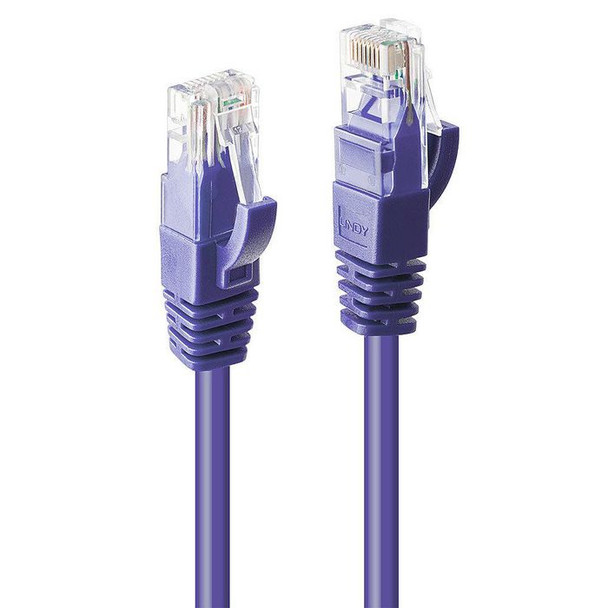 Lindy 48120 0.3M Cat.6 U/Utp Cable. Purple 48120