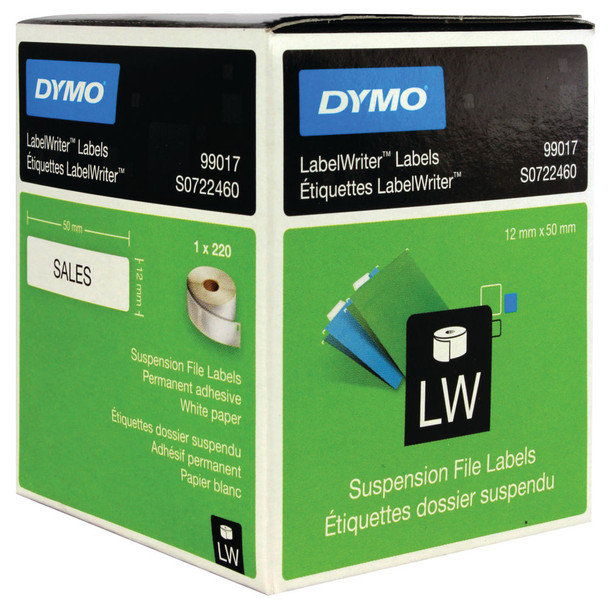 Dymo 99017 LabelWriter Suspension File Labels 50mm x 12mm S0722460 ES99017