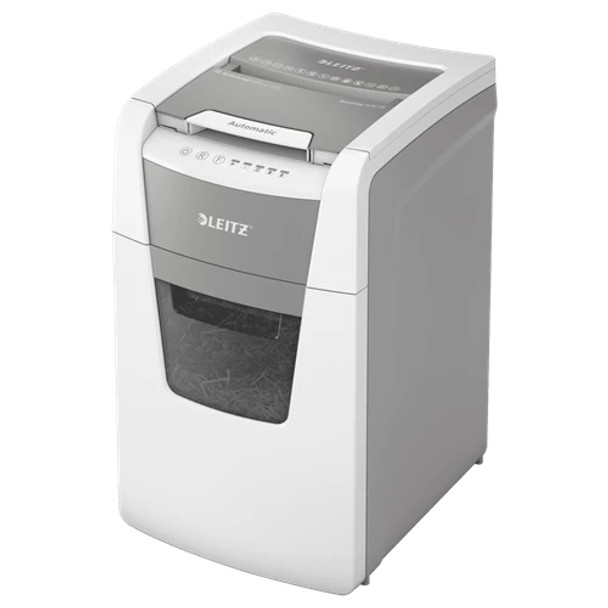 Leitz IQ Autofeed Office 150 Automatic Micro Cut Paper Shredder P5 44L - White 8 80141000