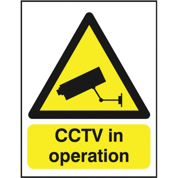 Warning Sign CCTV In Operation A5 PVC GN00751R SR11221