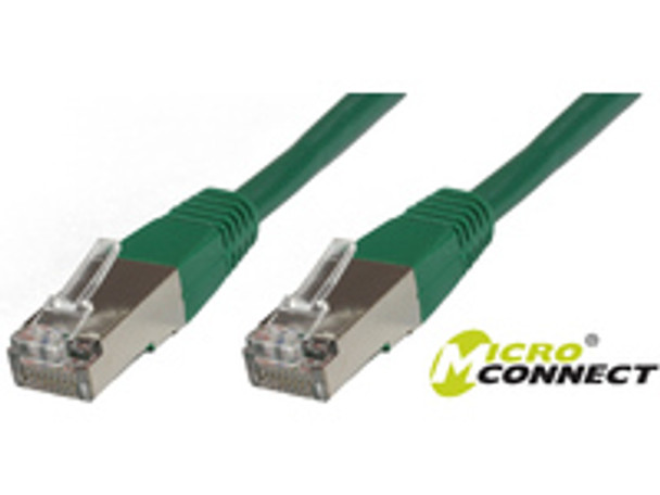 MicroConnect SSTP6005G S/FTP CAT6 0.5m Green LSZH SSTP6005G