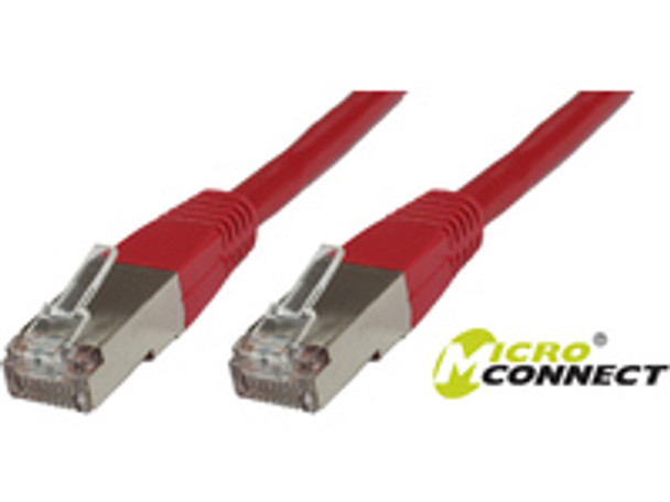 MicroConnect SSTP6005R S/FTP CAT6 0.5m Red LSZH SSTP6005R