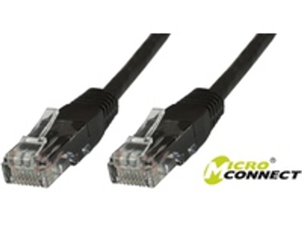 MicroConnect UTP501S U/UTP CAT5e 1M Black PVC UTP501S