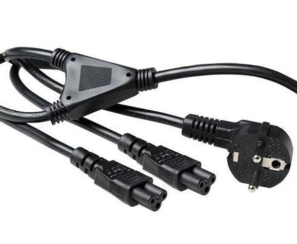 MicroConnect PE010818-SPLIT Power Cord CEE 7/7 - C5 1.8m PE010818-SPLIT