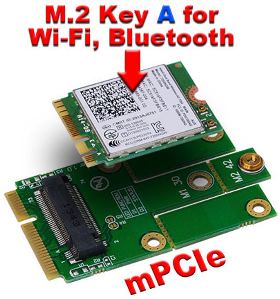 CoreParts MSNX1031D M.2 Key A to mini PCIe Adapter MSNX1031D