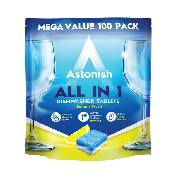 Astonish All in 1 Dishwaster Tablets Blue Pack of 100 AST21073 AST21073