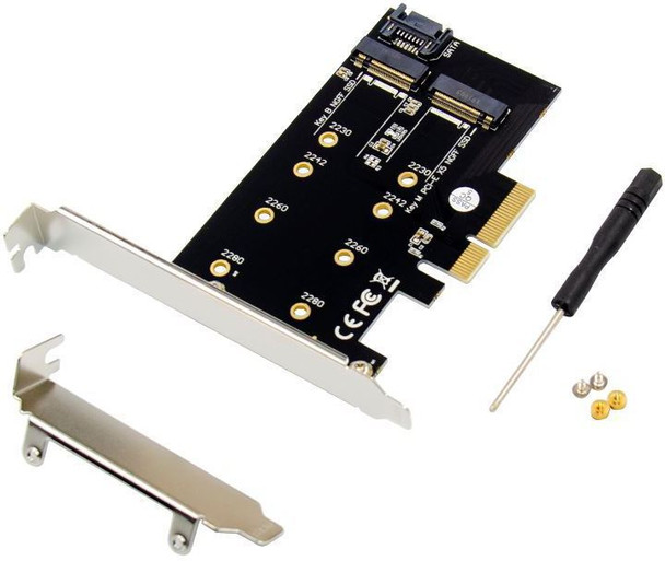 MicroConnect MC-PCIE-SSDADAPTER PCIe x4 M.2 B & M Key NVMe MC-PCIE-SSDADAPTER