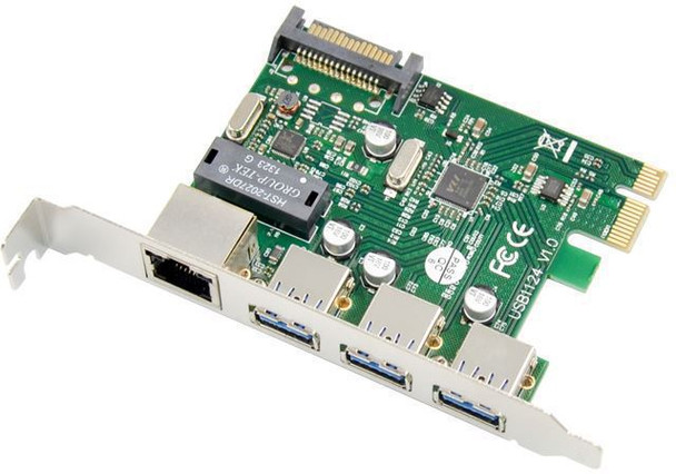 MicroConnect MC-PCIE-USB3.0ETH PCIe USB3.0+Ethernet LAN Card MC-PCIE-USB3.0ETH