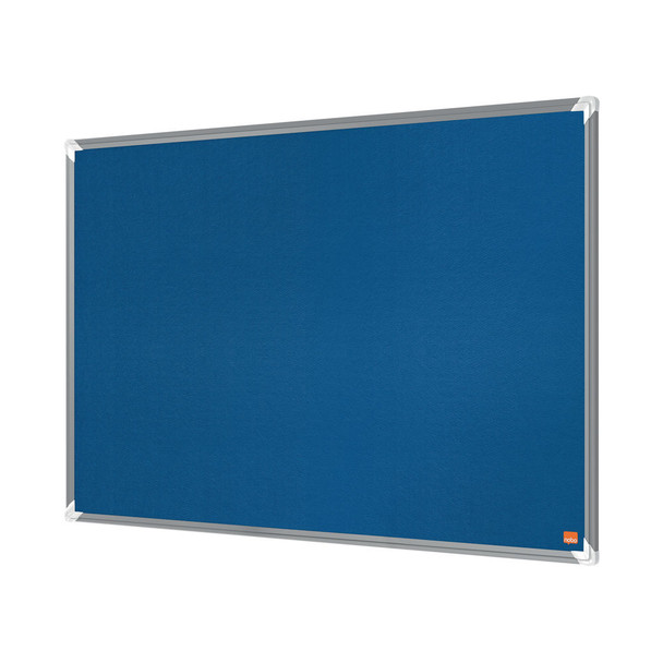 Nobo Premium Plus Felt Notice Board 1500 x 1200mm Blue 1915191 NB60863