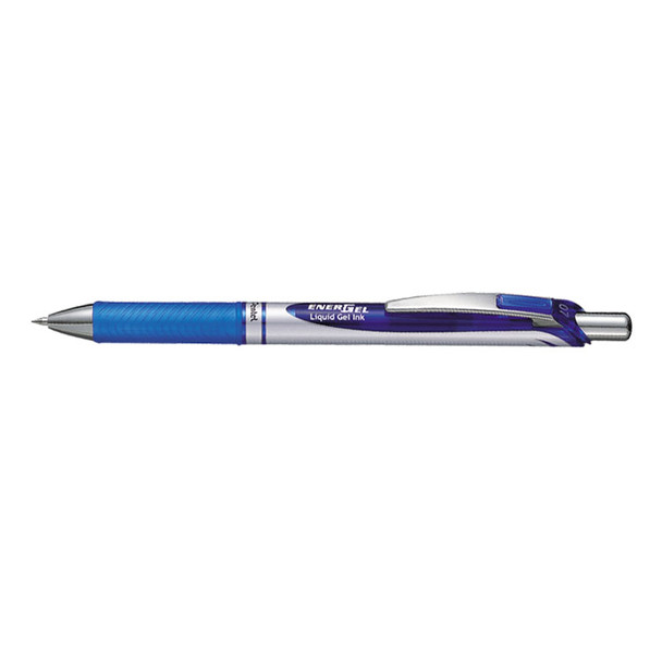 Pentel Energel Xm Retractable Gel Rollerball Pen 0.7Mm Tip 0.35Mm Line Blue Pack BL77-CO