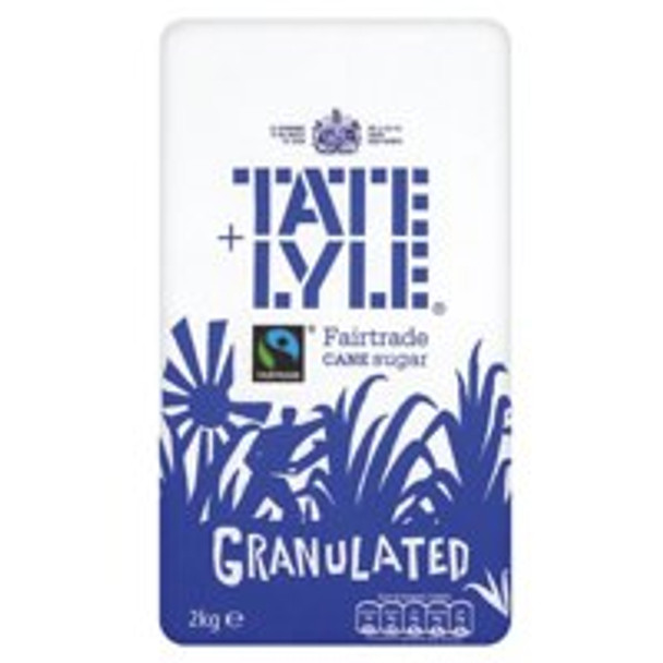 Tate & Lyle Granulated Pure Cane Sugar Bag 2Kg 412079