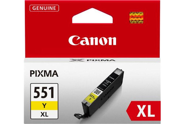 Canon Cli551xly Yellow High Yield Ink Cartridge 11Ml - 6446B001 6446B001