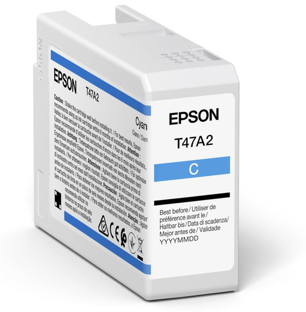 Epson T47a1 Cyan Pro10 Ink Cartridge 50Ml - C13T47A200 C13T47A200