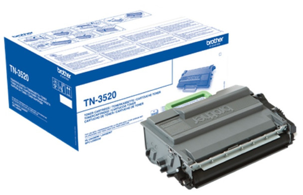 Brother Black Toner Cartridge 20K Pages - TN3520 TN3520