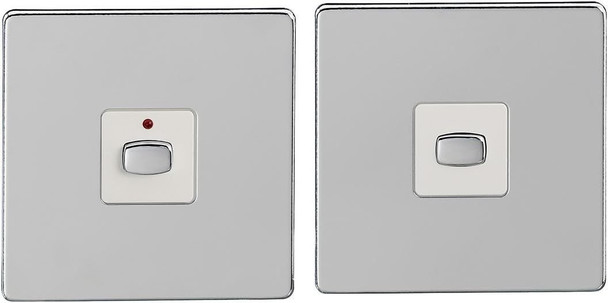 Energenie Mihome Smart Polished Chrome 1 Gang Light Switch MIHO045