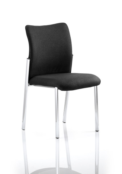 Academy Visitor Chair Black Fabric Back Without Arms BR000004 BR000004