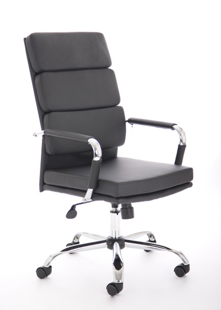 Advocate Executive Chair Black Soft Bonded Leather With Arms BR000204 BR000204