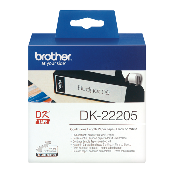 Brother Continuous Paper Roll 62Mm X 30M - DK22205 DK22205