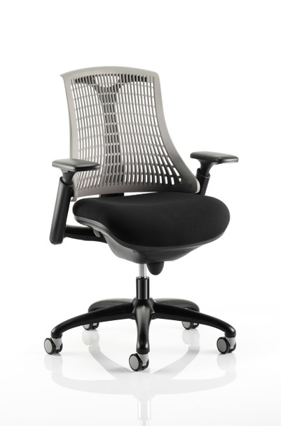 Flex Chair Black Frame With Grey Back KC0077 KC0077