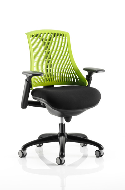 Flex Chair Black Frame With Green Back KC0074 KC0074