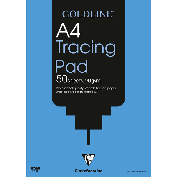 Clairefontaine Goldline Professional A4 Tracing Pad 90Gsm 50 Sheets GPT1A4Z GPT1A4Z
