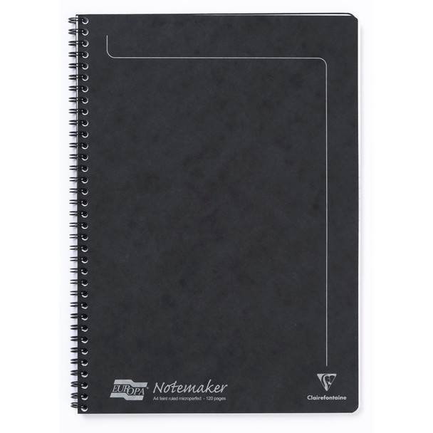 Clairefontaine Europa Notemaker A4 Wirebound Pressboard Cover Notebook Ruled 120 4862
