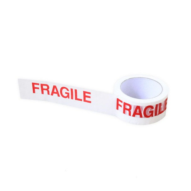Valuex Fragile Printed Tape 48Mmx66m Red/White Pack 6 922382