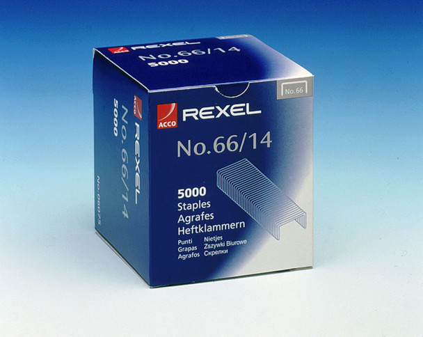 Rexel 66/14Mm Staples Pack 5000 06075 06075