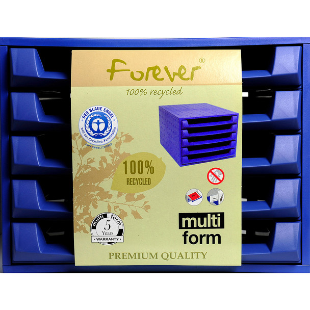 forever The Box 5 Drawer Set Open Cobalt Blue 221101D