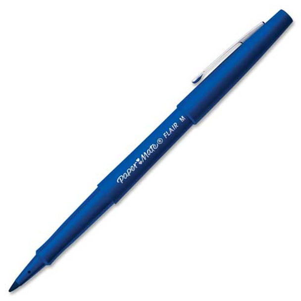 Paper Mate Flair Fibre Tip Pen Medium Point 0.7Mm Blue Pack 12 S0191013 S0191013