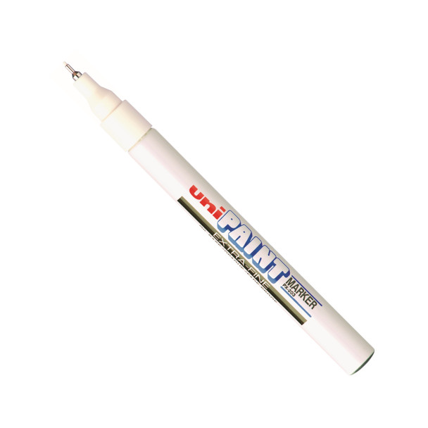 Uni Px-20 Paint Marker Extra Fine Bullet Tip 0.8Mm Line White Pack 12 508341000