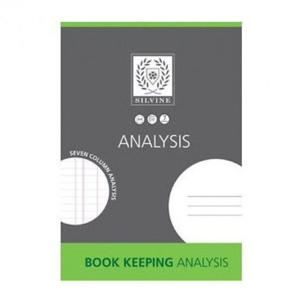Silvine A4 Book Keeping Analysis Pad 7 Cash Columns 32 Pages Pack 6 SJA4A