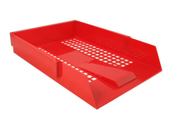 Valuex Deflecto Letter Tray A4/Foolscap Portrait Red CP043YTRED