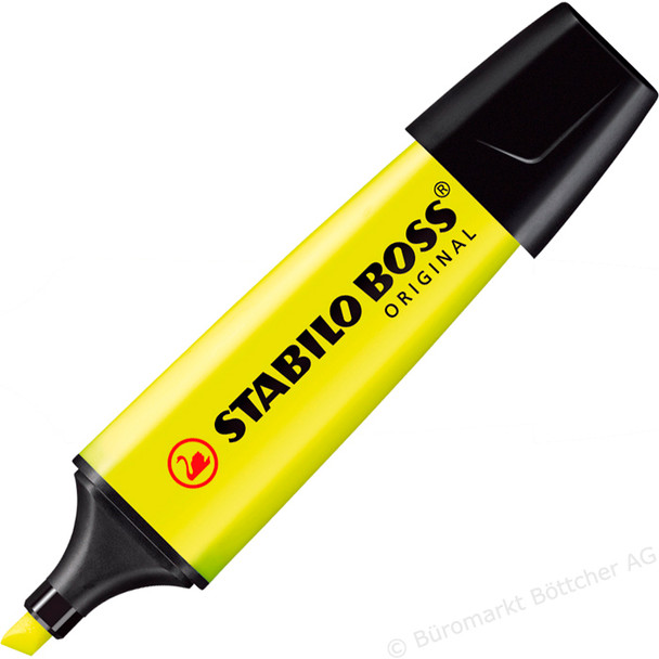 Stabilo Boss Original Highlighter Pen Chisel Tip 2-5Mm Line Yellow Pack 10 70/24/10