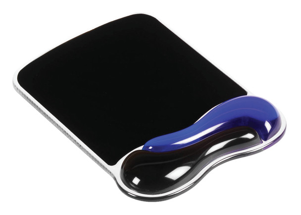 Kensington Duo Gel Mouse Pad And Wrist Rest Wave Blue Smoke 62401 62401