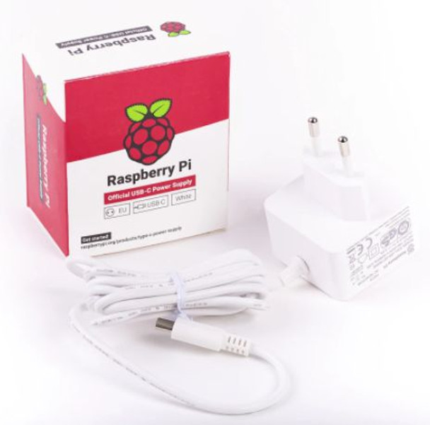 Raspberry Pi RPI4 PSU EU WHITE Pi Power Supply USB-C for RPI4 PSU EU WHITE
