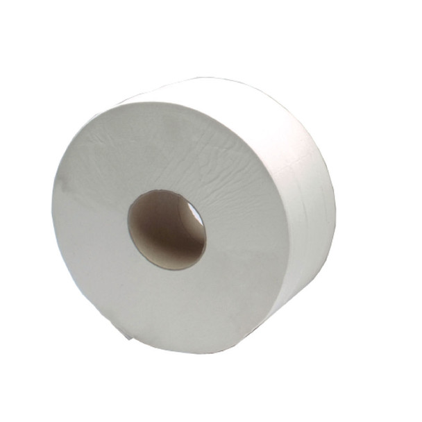 2Work 2-Ply Jumbo Toilet Roll 60mm Core Pack of 6 J26400VW KF03810