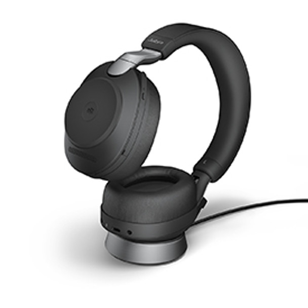 Jabra Evolve2 85 USB-A MS Stereo Headset and Charging Stand EVOLVE285MSSTEREOSTANDA