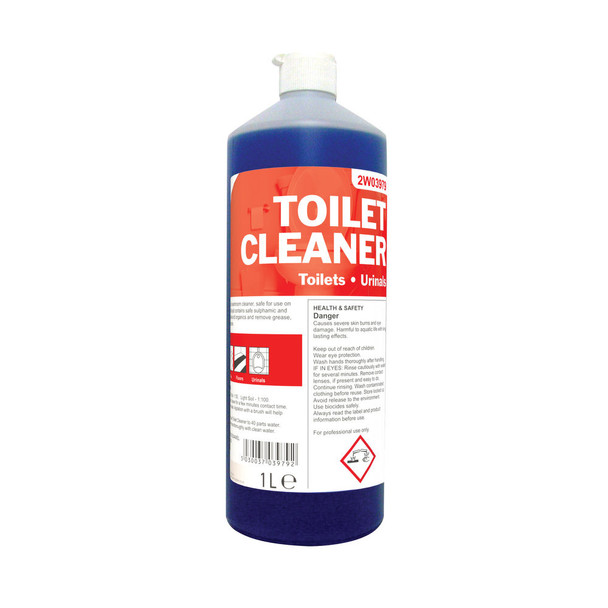 2Work Antibacterial Daily Use Toilet Cleaner Perfumed 1 Litre 510 2W03979