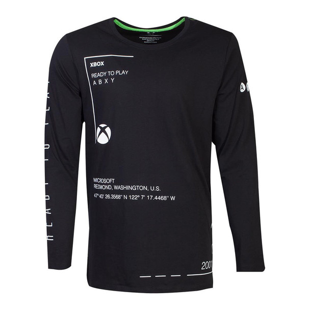 Microsoft Xbox Ready To Play Long Sleeved T-Shirt Male Black M LS271133XBX-M