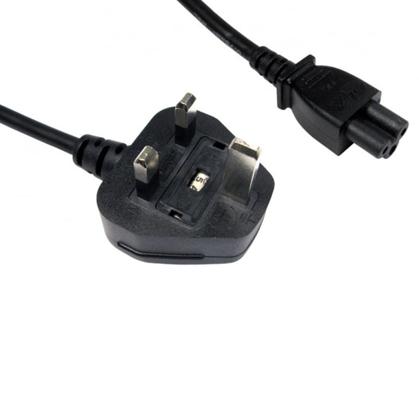 Mains to Clover C5 Black Power Cable 1.8m RB-290