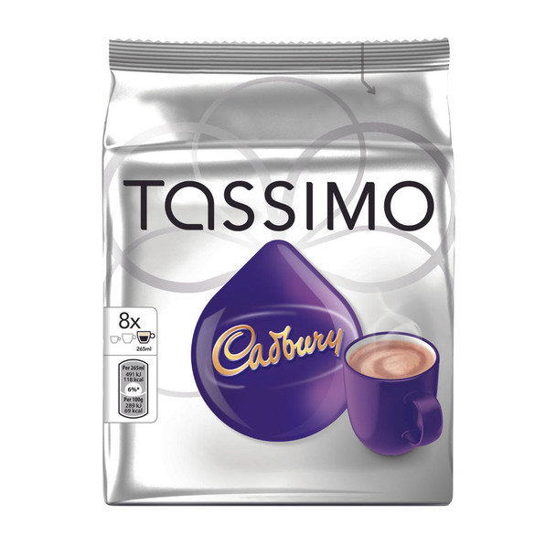 Tassimo Cadbury Hot Chocolate 240g Capsules 5 Packs of 8 131270 KS37016