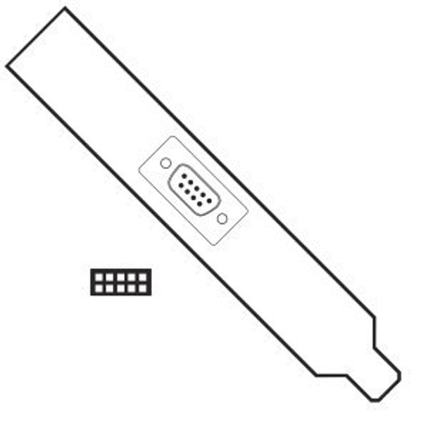 Reverse Wired Serial Interface DB9 Male Backplate 74.284
