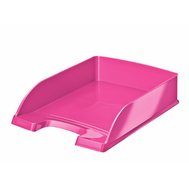 Leitz Wow Letter Tray A4 Portrait Metallic Pink 52263023 52263023