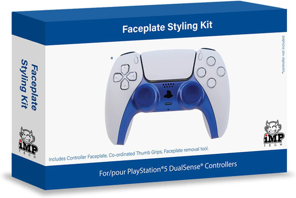 IMP Controller Styling Kit for PS5 Faceplate & Thumb Grips - Shock Blue