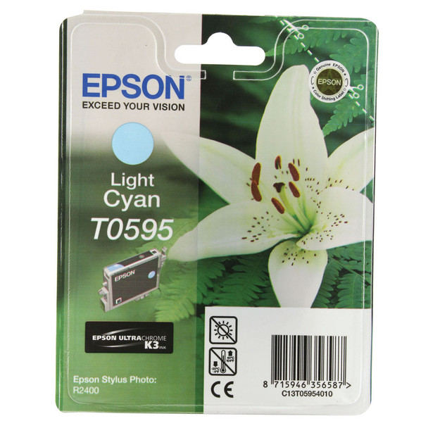 Epson T0595 Light Cyan Inkjet Cartridge C13T05954010 / T0595 EP59540