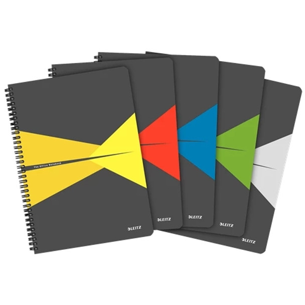 Leitz Office Notebook A4 ruled wirebound with PP cover 44960099 44960099