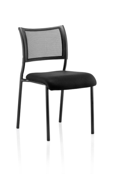 Brunswick Visitor Chair Black Fabric Black Frame BR000020 BR000020